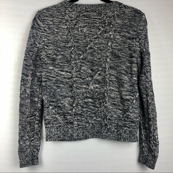 Banana Republic Sweater Women's S Black White Ribbed Knit - Picture 9 of 9